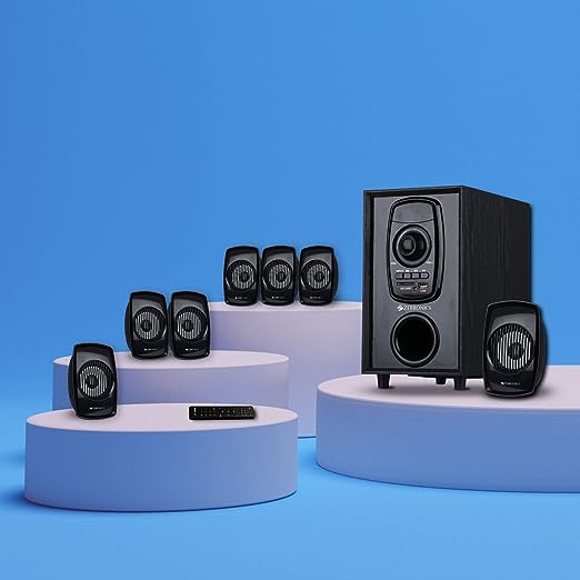 Zebronics ZEB-BT701RUCF Wireless Bluetooth Multimedia Speaker With Supporting AC3 Audio, SD Card, USB, AUX, FM & Remote Control. (70 Watt, 7.1 Channel) Zebronics ZEB-BT701RUCF Wireless Bluetooth Multimedia Speaker With Supporting AC3 Audio, SD Card, USB, AUX, FM & Remote Control. (70 Watt, 7.1 Channel)